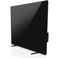 Керамический инфракрасный обогреватель ZENHEISSER 60х60 500W Cube H-600 с кнопкой, черный глянец