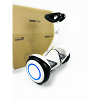Гіроскутер Segway Xiaomi Ninebot Mini Гіроборд З Ручкою Білий з підсвіткою колес