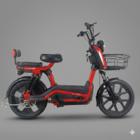 Електровелосипед EVOBIKE ATLAS MAX RED 800W 60V 20Ah | з PAS системою, з кошиком та сидінням для іншого пасажира