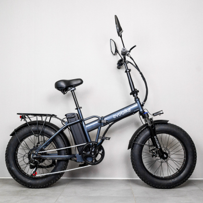 New 2026 Электровелосипед EVOBIKE Storm V8S 1000W Fat Bike 48V 15/18Ah — складной электрофэтбайк 20×4 с PAS-системой, Shimano 7, LED-дисплеем