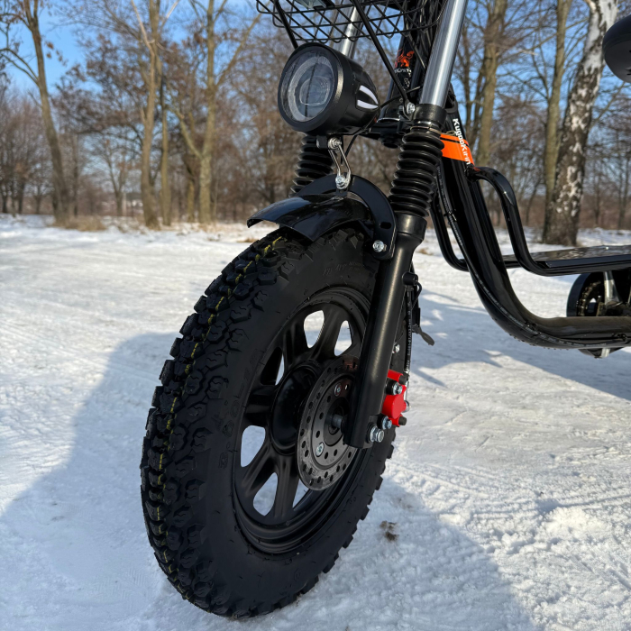 Електровелосипед (електрофетбайк) KUGOO Kirin V3 PRO Off-road на зимовій шипованій резині