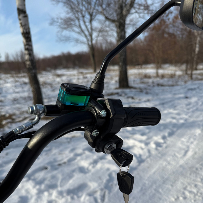 Електровелосипед (електрофетбайк) KUGOO Kirin V3 PRO Off-road на зимовій шипованій резині