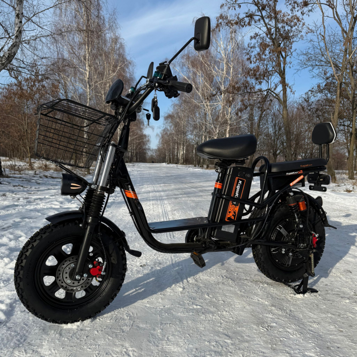 Електровелосипед (електрофетбайк) KUGOO Kirin V3 PRO Off-road на зимовій шипованій резині
