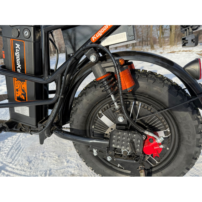 Електровелосипед (електрофетбайк) KUGOO Kirin V3 PRO Off-road на зимовій шипованій резині