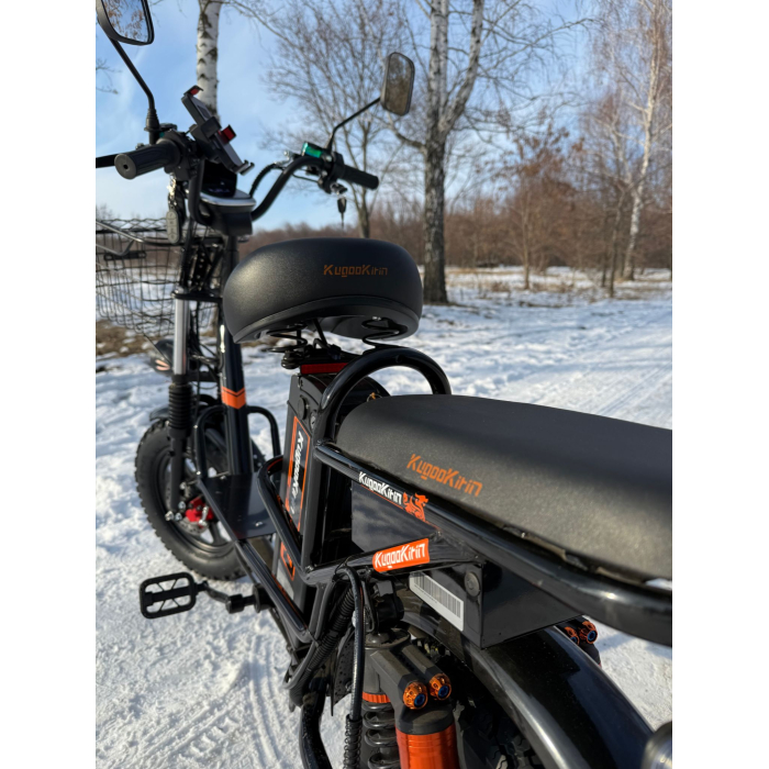 Електровелосипед (електрофетбайк) KUGOO Kirin V3 PRO Off-road на зимовій шипованій резині