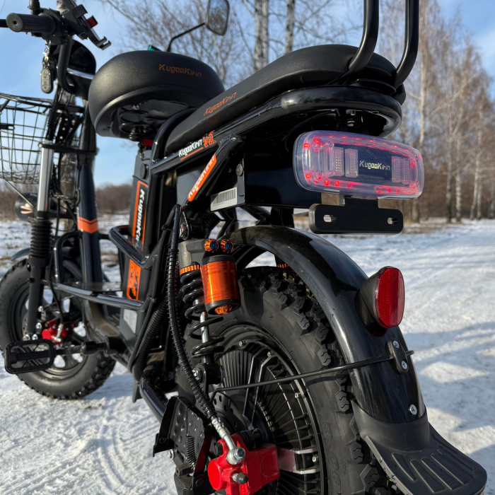 Електровелосипед (електрофетбайк) KUGOO Kirin V3 PRO Off-road на зимовій шипованій резині