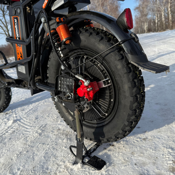 Електровелосипед (електрофетбайк) KUGOO Kirin V3 PRO Off-road на зимовій шипованій резині