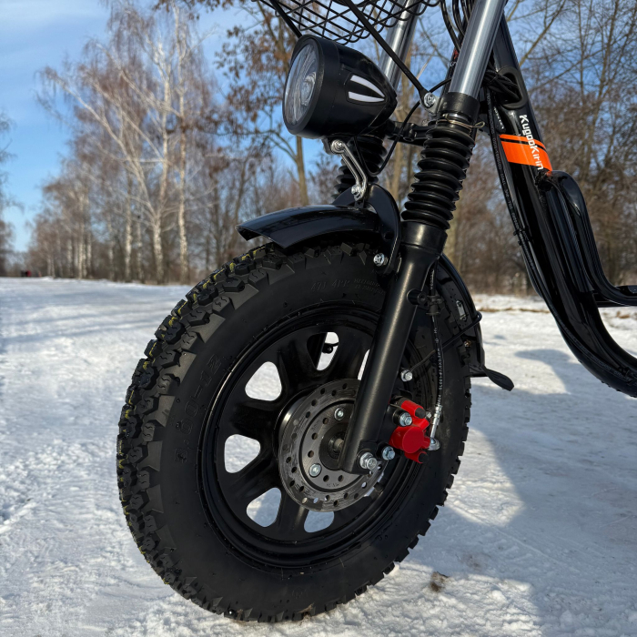 Електровелосипед (електрофетбайк) KUGOO Kirin V3 PRO Off-road на зимовій шипованій резині