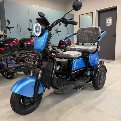 Електроскутер EVOBIKE Luna TRIO | 60V Li-ion 23Ah 1200W | бірюзовий електротрайк трехколісний, для людей похилого віку