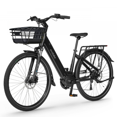 New 2026 Електровелосипед EVOBIKE Vivo N1 Black 600W 48V 13Ah — сучасний міський електровелосипед з великими 26-дюймовими колесами, PAS-системою