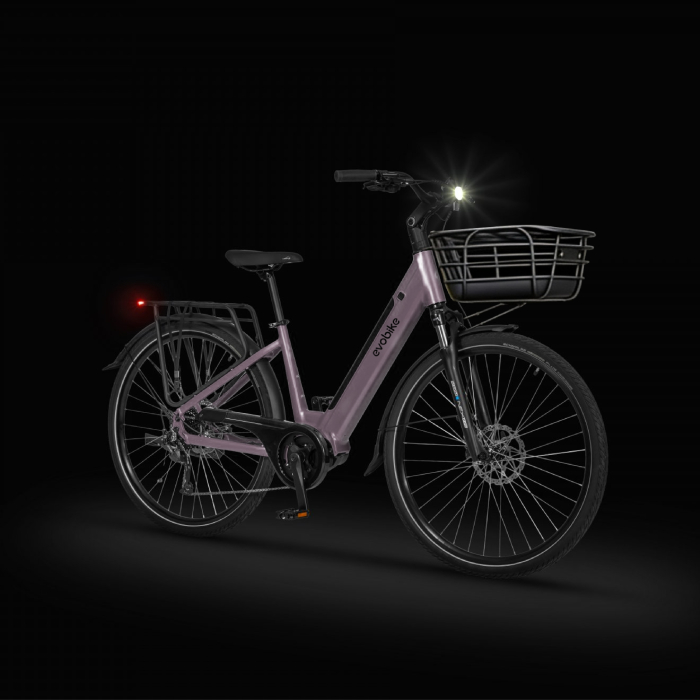 New 2026 Електровелосипед EVOBIKE Vivo N1 Графіт 600W 48V 13Ah — сучасний міський електровелосипед з великими 26-дюймовими колесами, PAS-системою