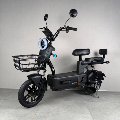 New 2026 Електровелосипед EVOBIKE Nova S Black Edition 500W 48V 12Ah з графеновим акумулятором Chilwee №1, поворотниками та дисплеєм