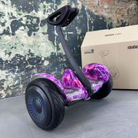  Гіроскутер Segway Xiaomi Ninebot Mini Гіроборд NEW & 2025 З Ручкою Фіолетовий космос + Led