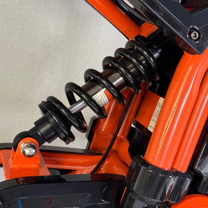 KUGOO R2 Orange AWD 3600W (2×1800W) 60V 31.2Ah — електричний Off-Road велосипед, повний привід AWD, Li-Ion акумулятор, швидкість до 80 км/год, запас ходу до 90 км, гідравлічні дискові гальма, NFC, LED-дисплей