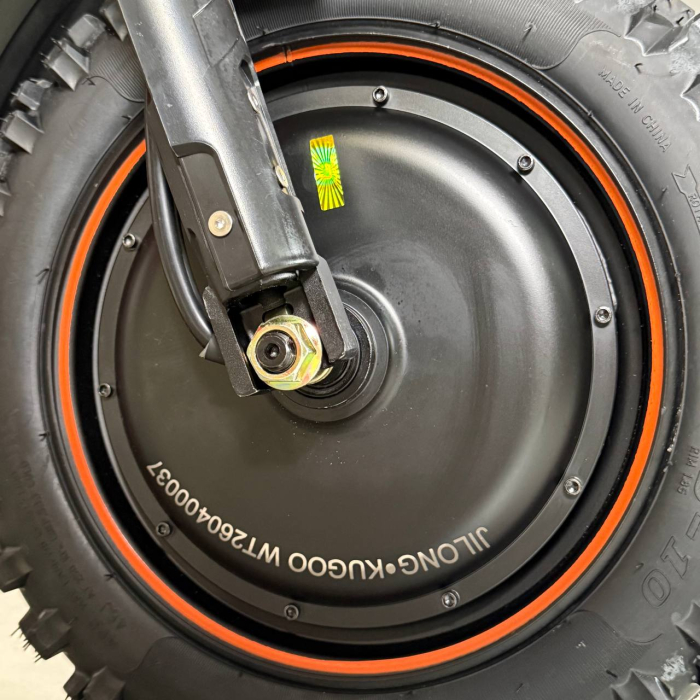 KUGOO R2 Orange AWD 3600W (2×1800W) 60V 31.2Ah — електричний Off-Road велосипед, повний привід AWD, Li-Ion акумулятор, швидкість до 80 км/год, запас ходу до 90 км, гідравлічні дискові гальма, NFC, LED-дисплей