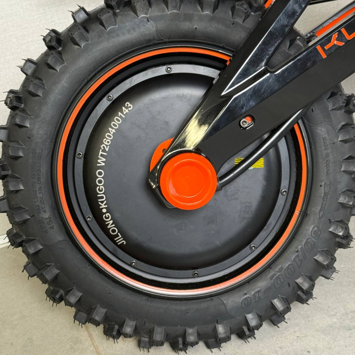 KUGOO R2 Orange AWD 3600W (2×1800W) 60V 31.2Ah — електричний Off-Road велосипед, повний привід AWD, Li-Ion акумулятор, швидкість до 80 км/год, запас ходу до 90 км, гідравлічні дискові гальма, NFC, LED-дисплей