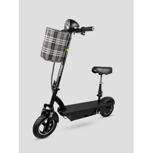 2025 Електросамокат |EVOBIKE RENO S10| 400W 8Ah |чорний з сидінням 