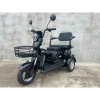 Електроскутер EVOBIKE Luna TRIO | 60V Li-ion 23Ah 1200W |Чорний електротрайк трехколісний, для людей похилого віку