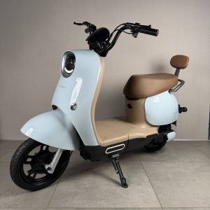 EVOBIKE UNO Graphene 600W 48V 20Ah блакитний — міський електровелосипед із графеновим акумулятором, двомісний, LED-дисплей, подвійна амортизація, до 35 км/год, сигналізація, поворотники