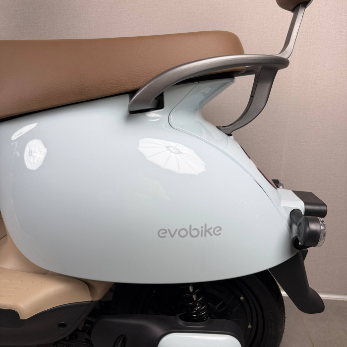 EVOBIKE UNO Graphene 600W 48V 20Ah блакитний — міський електровелосипед із графеновим акумулятором, двомісний, LED-дисплей, подвійна амортизація, до 35 км/год, сигналізація, поворотники