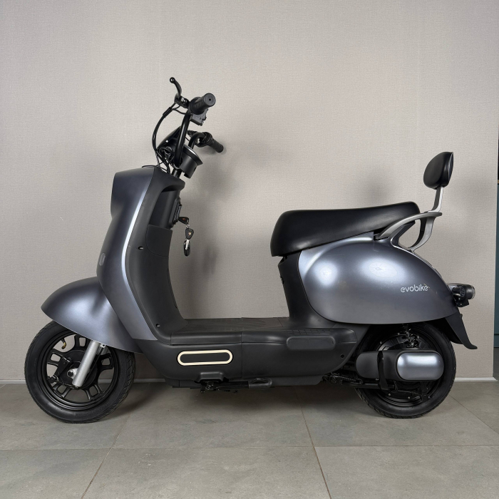 EVOBIKE UNO Graphene 600W 48V 20Ah графіт — міський електровелосипед із графеновим акумулятором, двомісний, LED-дисплей, подвійна амортизація, до 35 км/год, сигналізація, поворотники