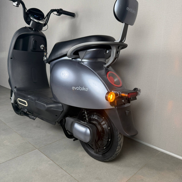 EVOBIKE UNO Graphene 600W 48V 20Ah графіт — міський електровелосипед із графеновим акумулятором, двомісний, LED-дисплей, подвійна амортизація, до 35 км/год, сигналізація, поворотники