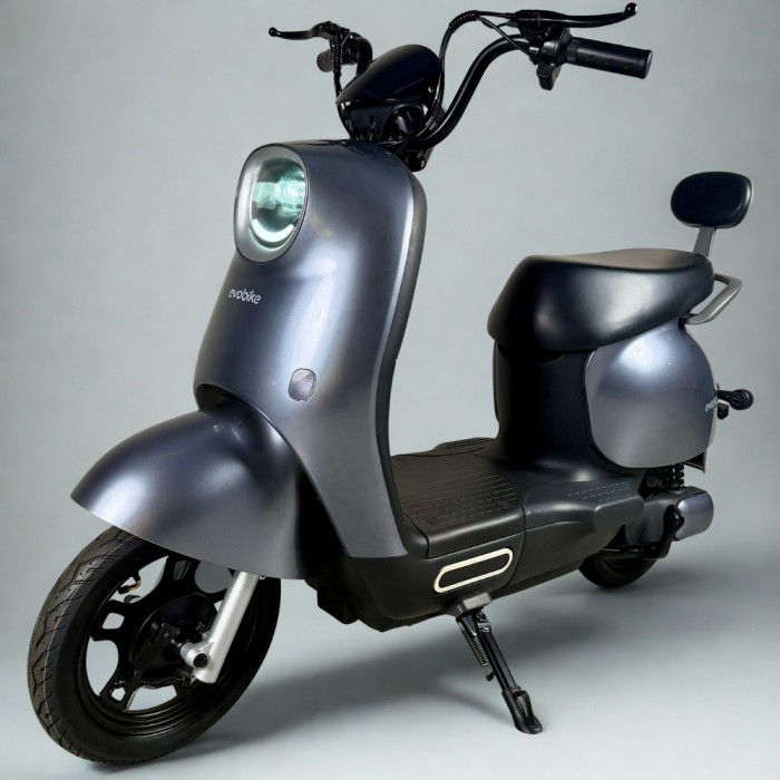 EVOBIKE UNO Graphene 600W 48V 20Ah графіт — міський електровелосипед із графеновим акумулятором, двомісний, LED-дисплей, подвійна амортизація, до 35 км/год, сигналізація, поворотники
