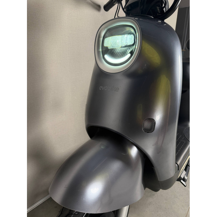 EVOBIKE UNO Graphene 600W 48V 20Ah графіт — міський електровелосипед із графеновим акумулятором, двомісний, LED-дисплей, подвійна амортизація, до 35 км/год, сигналізація, поворотники