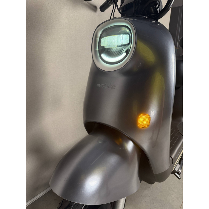 EVOBIKE UNO Graphene 600W 48V 20Ah графіт — міський електровелосипед із графеновим акумулятором, двомісний, LED-дисплей, подвійна амортизація, до 35 км/год, сигналізація, поворотники