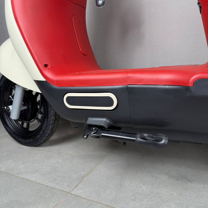 EVOBIKE UNO Graphene 600W 48V 20Ah молочний — міський електровелосипед із графеновим акумулятором, двомісний, LED-дисплей, подвійна амортизація, до 35 км/год, сигналізація, поворотники