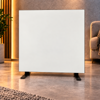 Керамічний інфрачервоний обігрівач ZENHEISSER 60х60 550W Cube HT-650 з терморегулятором, білий  глянець